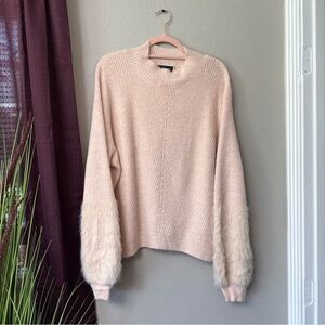 RB30 Knitizen pale Pink Long Sleeve Sweater Size XXL